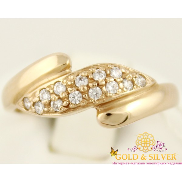 Gold & SilverЗолотое кольцо 585 проба. Женское Кольцо 2,79 грамма. kv021i